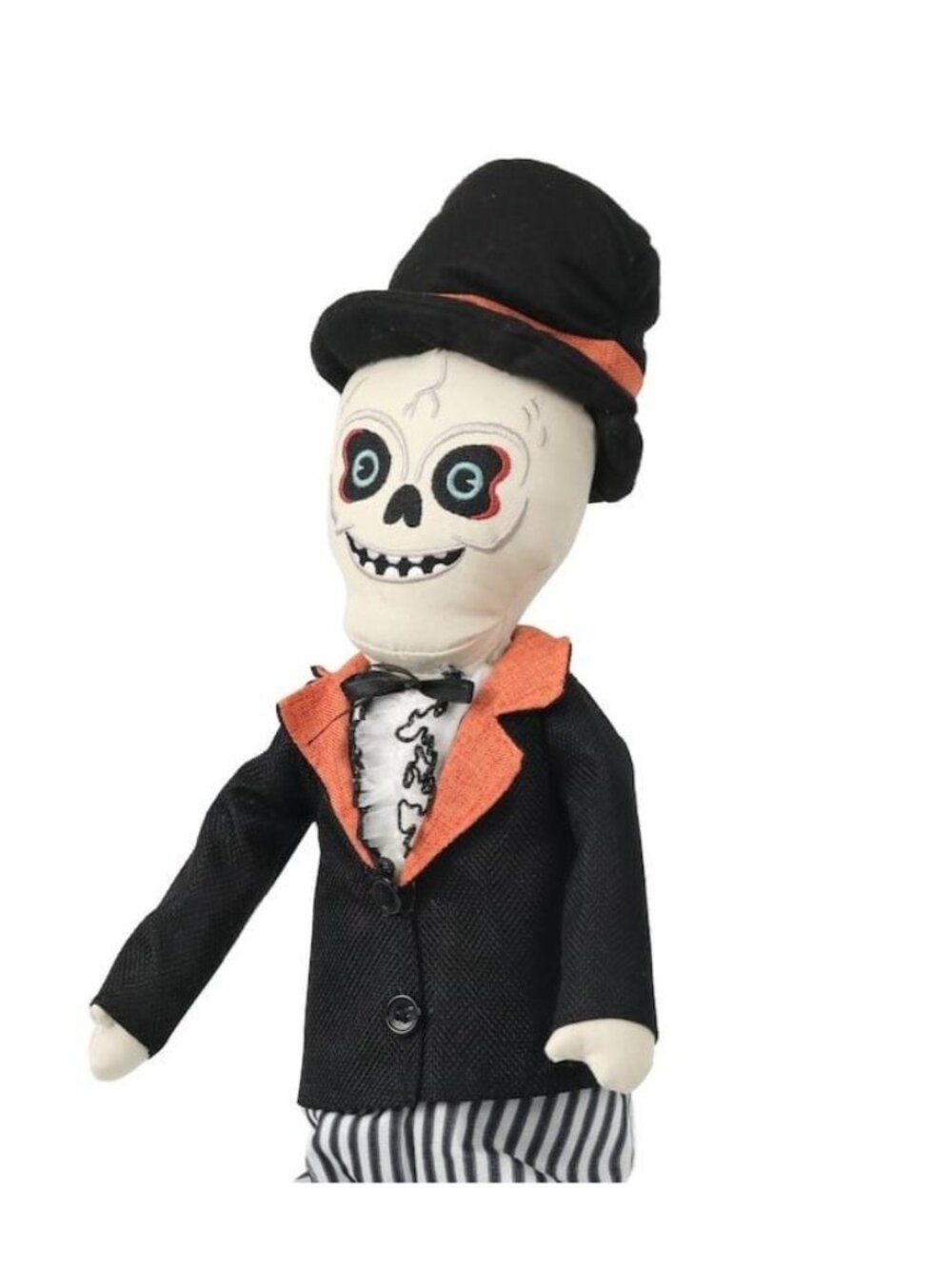 NWT Retro Large Skeleton Sitter Halloween Decor Top Hat Gothic Ashland Michaels